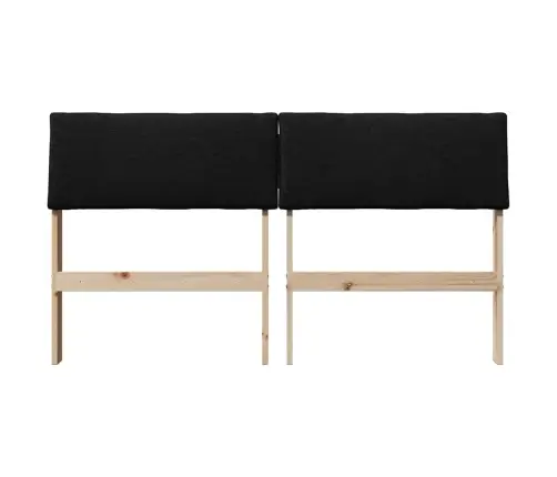 Apmušta Lovos Galvūgalis Juoda 150 Cm Kietos Pušies Mediena