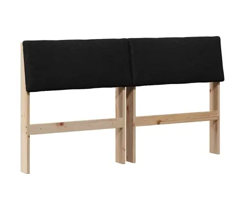 Apmušta Lovos Galvūgalis Juoda 150 Cm Kietos Pušies Mediena