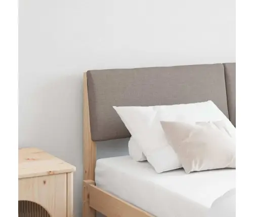 Mīkstināts Gultas Galvgalis Pelēkbrūna 150 Cm Vidaxl