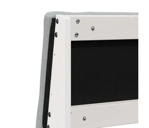 Polsterdatud Voodiots Helehall 150 Cm Tahke Mänd