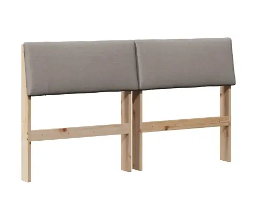 Mīkstināts Gultas Galvgalis Pelēkbrūna 140 Cm Vidaxl