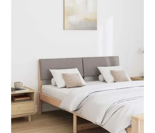 Mīkstināts Gultas Galvgalis Pelēkbrūna 135 Cm Vidaxl