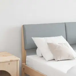 Apmušta Lovos Galvūgalis Šviesiai Pilka 120 Cm