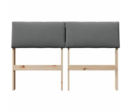 Polsterdatud Voodiots Tumehall 120 Cm Tahke Mänd Polsterdatud Voodiots Tumehall 120 Cm Tahke Mänd