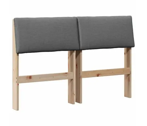 Polsterdatud Voodiots Tumehall 120 Cm Tahke Mänd Polsterdatud Voodiots Tumehall 120 Cm Tahke Mänd