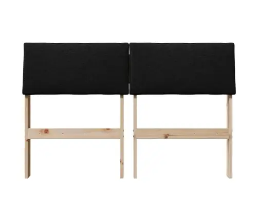 Apmušta Lovos Galvūgalis Juoda 120 Cm Kietos Pušies Mediena