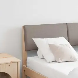 Mīkstināts Gultas Galvgalis Pelēkbrūna 120 Cm Vidaxl