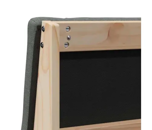 Polsterdatud Voodiots Tumehall 100 Cm Tahke Mänd Polsterdatud Voodiots Tumehall 100 Cm Tahke Mänd