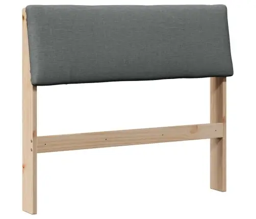 Polsterdatud Voodiots Tumehall 100 Cm Tahke Mänd Polsterdatud Voodiots Tumehall 100 Cm Tahke Mänd