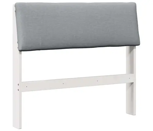 Polsterdatud Voodiots Helehall 100 Cm Tahke Mänd