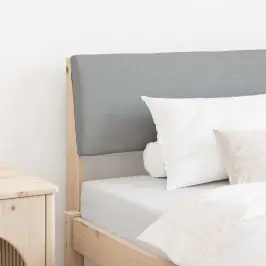 Mīkstināts Gultas Galvgalis Gaiši Pelēks 90 Cm Vidaxl