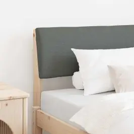 Mīkstināts Gultas Galvgalis Tumši Pelēks 90 Cm Vidaxl