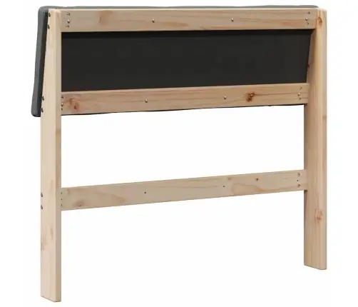 Polsterdatud Voodiots Tumehall 90 Cm Tahke Mänd