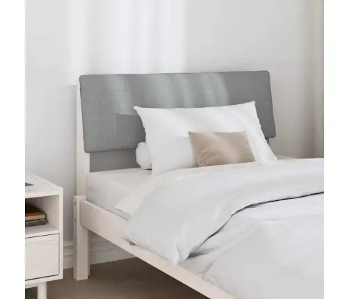 Mīkstināts Gultas Galvgalis Gaiši Pelēks 90 Cm Vidaxl