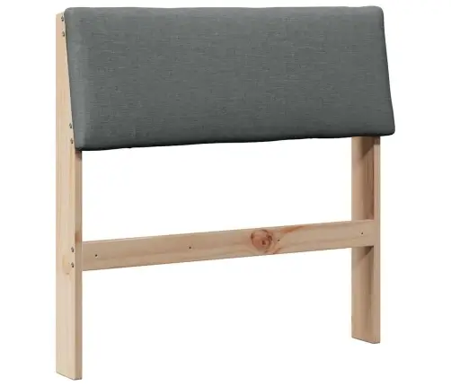 Mīkstināts Gultas Galvgalis Tumši Pelēks 75 Cm Vidaxl