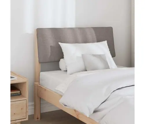 Polsterdatud Voodiots Pruunikashall 75 Cm Tahke Mänd