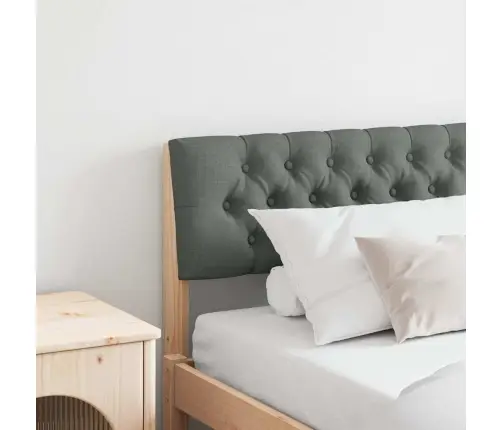 Mīkstināts Gultas Galvgalis Tumši Pelēks 200 Cm Vidaxl