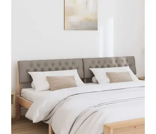 Mīkstināts Gultas Galvgalis Pelēkbrūna 200 Cm Vidaxl