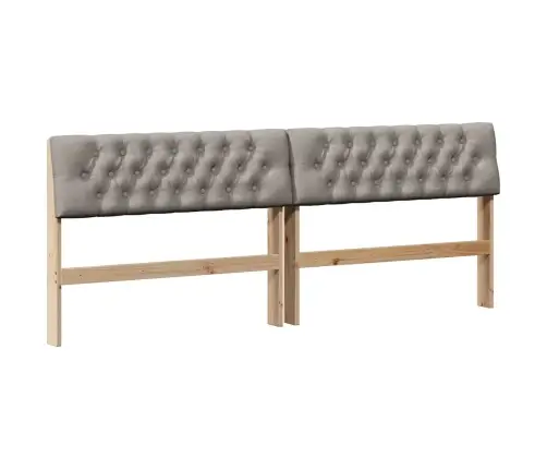 Mīkstināts Gultas Galvgalis Pelēkbrūna 200 Cm Vidaxl