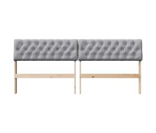 Mīkstināts Gultas Galvgalis Gaiši Pelēks 180 Cm Vidaxl