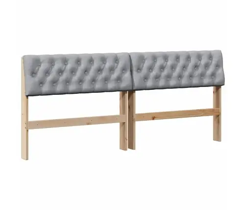 Mīkstināts Gultas Galvgalis Gaiši Pelēks 180 Cm Vidaxl