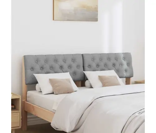 Mīkstināts Gultas Galvgalis Gaiši Pelēks 150 Cm Vidaxl