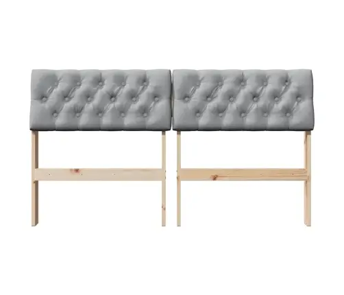 Mīkstināts Gultas Galvgalis Gaiši Pelēks 150 Cm Vidaxl