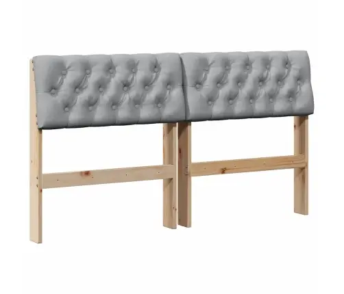 Mīkstināts Gultas Galvgalis Gaiši Pelēks 150 Cm Vidaxl