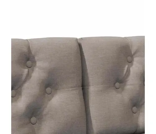 Mīkstināts Gultas Galvgalis Pelēkbrūna 140 Cm Vidaxl