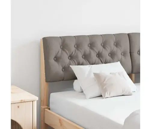 Mīkstināts Gultas Galvgalis Pelēkbrūna 140 Cm Vidaxl