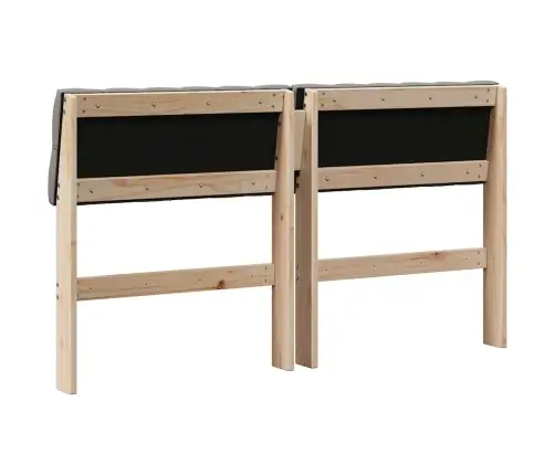 Mīkstināts Gultas Galvgalis Pelēkbrūna 140 Cm Vidaxl