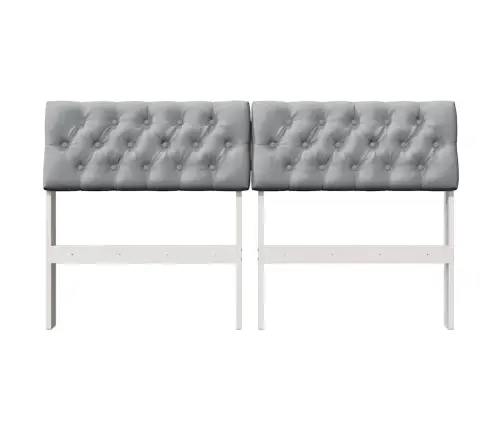 Mīkstināts Gultas Galvgalis Gaiši Pelēks 140 Cm Vidaxl