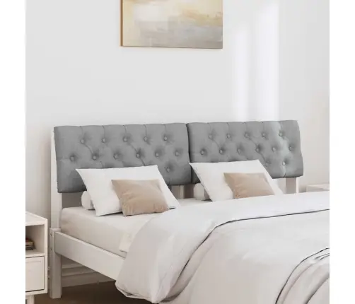 Mīkstināts Gultas Galvgalis Gaiši Pelēks 135 Cm Vidaxl