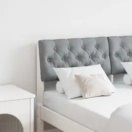 Mīkstināts Gultas Galvgalis Gaiši Pelēks 120 Cm Vidaxl