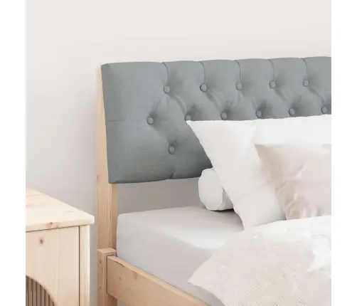 Mīkstināts Gultas Galvgalis Gaiši Pelēks 100 Cm Vidaxl