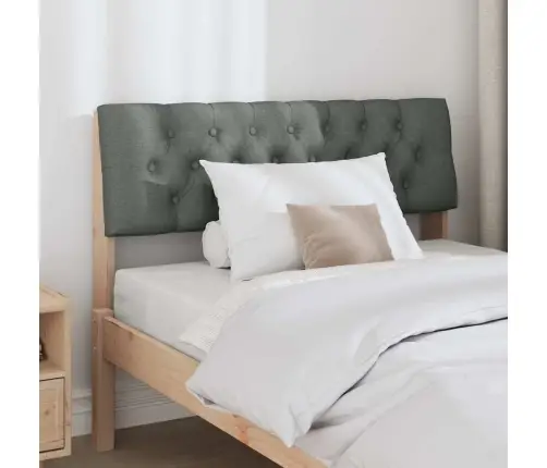 Mīkstināts Gultas Galvgalis Tumši Pelēks 100 Cm Vidaxl