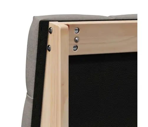 Apmušta Lovos Galvūgalis Taupe 100 Cm Kietos Pušies Mediena