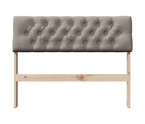 Apmušta Lovos Galvūgalis Taupe 100 Cm Kietos Pušies Mediena