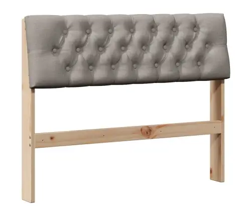 Apmušta Lovos Galvūgalis Taupe 100 Cm Kietos Pušies Mediena