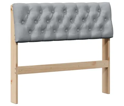 Mīkstināts Gultas Galvgalis Gaiši Pelēks 90 Cm Vidaxl