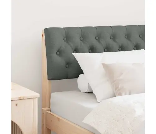 Polsterdatud Voodiots Tumehall 90 Cm Tahke Mänd