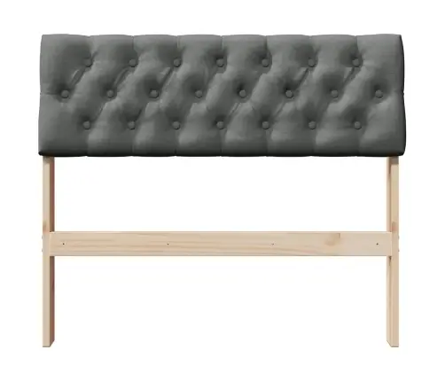 Polsterdatud Voodiots Tumehall 90 Cm Tahke Mänd