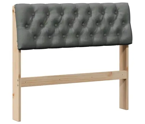 Polsterdatud Voodiots Tumehall 90 Cm Tahke Mänd