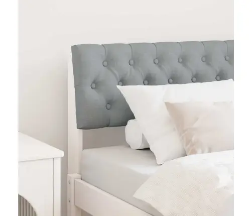 Mīkstināts Gultas Galvgalis Gaiši Pelēks 90 Cm Vidaxl