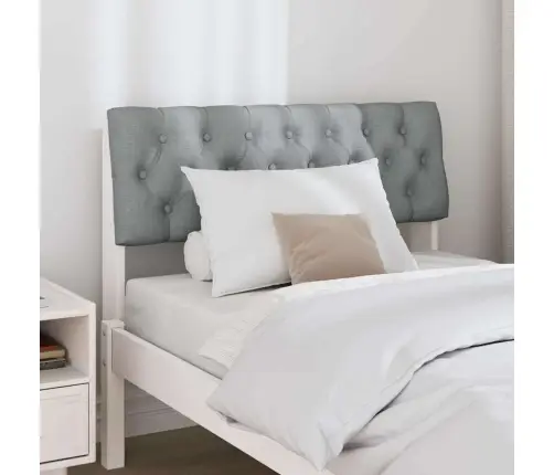 Mīkstināts Gultas Galvgalis Gaiši Pelēks 90 Cm Vidaxl