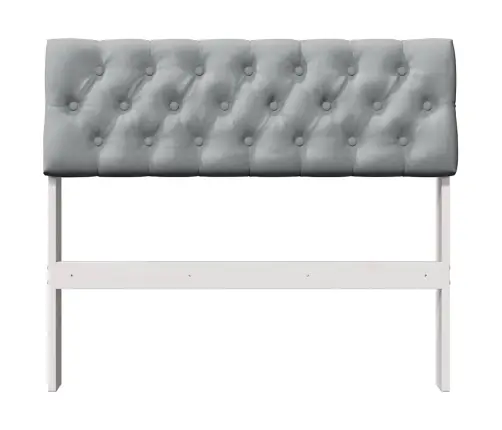 Mīkstināts Gultas Galvgalis Gaiši Pelēks 90 Cm Vidaxl