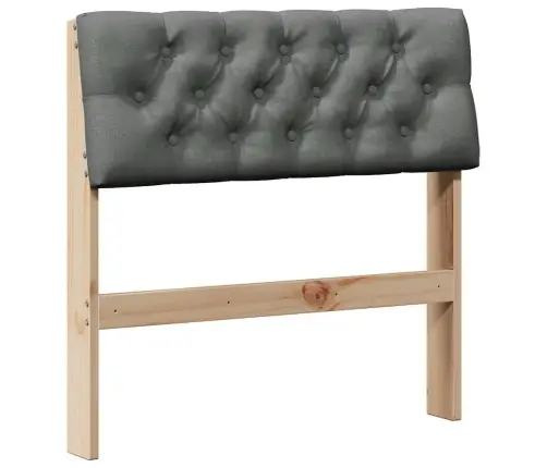 Mīkstināts Gultas Galvgalis Tumši Pelēks 80 Cm Vidaxl