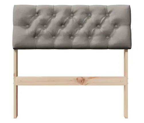 Apmušta Lovos Galvūgalis Taupe 80 Cm Kietos Pušies Mediena