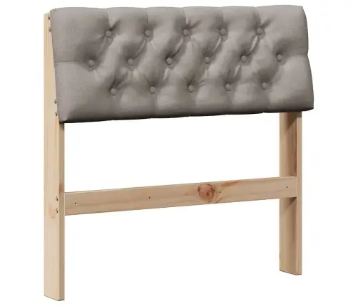 Apmušta Lovos Galvūgalis Taupe 80 Cm Kietos Pušies Mediena