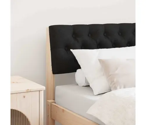 Apmušta Lovos Galvūgalis Juoda 75 Cm Kietos Pušies Mediena